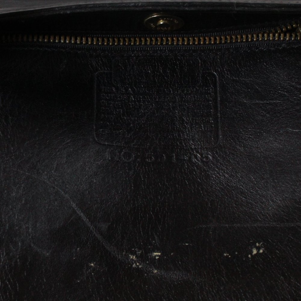 Vintage! COACH 50105 Black Leather Shoulder Bag - Picture 11 of 14